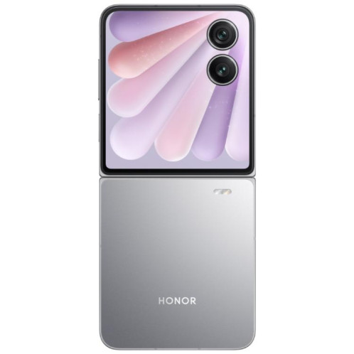 Honor Magic V Flip2, 12 Go + 256 Go, 6,82 pouces + 4,0 pouces, MagicOS 9.0.1, Android 15, Snapdragon 8 Gen 3 Octa Core, Réseau : 5G, NFC, OTG (Gris) SH841H321-021